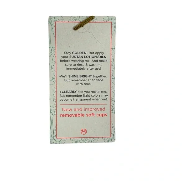 Maaji White & Brown Reversible Stretchy Bikini Bottoms Women's XL NEW - Picture 10 of 12